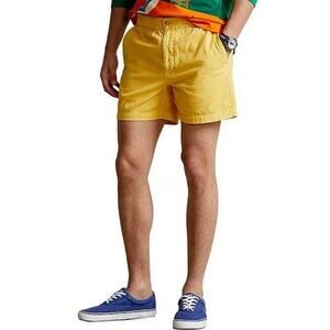 NWT Polo Ralph Lauren Polo Men's 5" Stretch Elastic Chino Short Yellow Size S